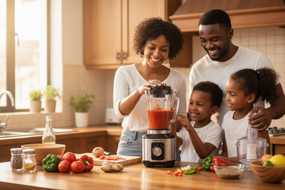 African family blending together