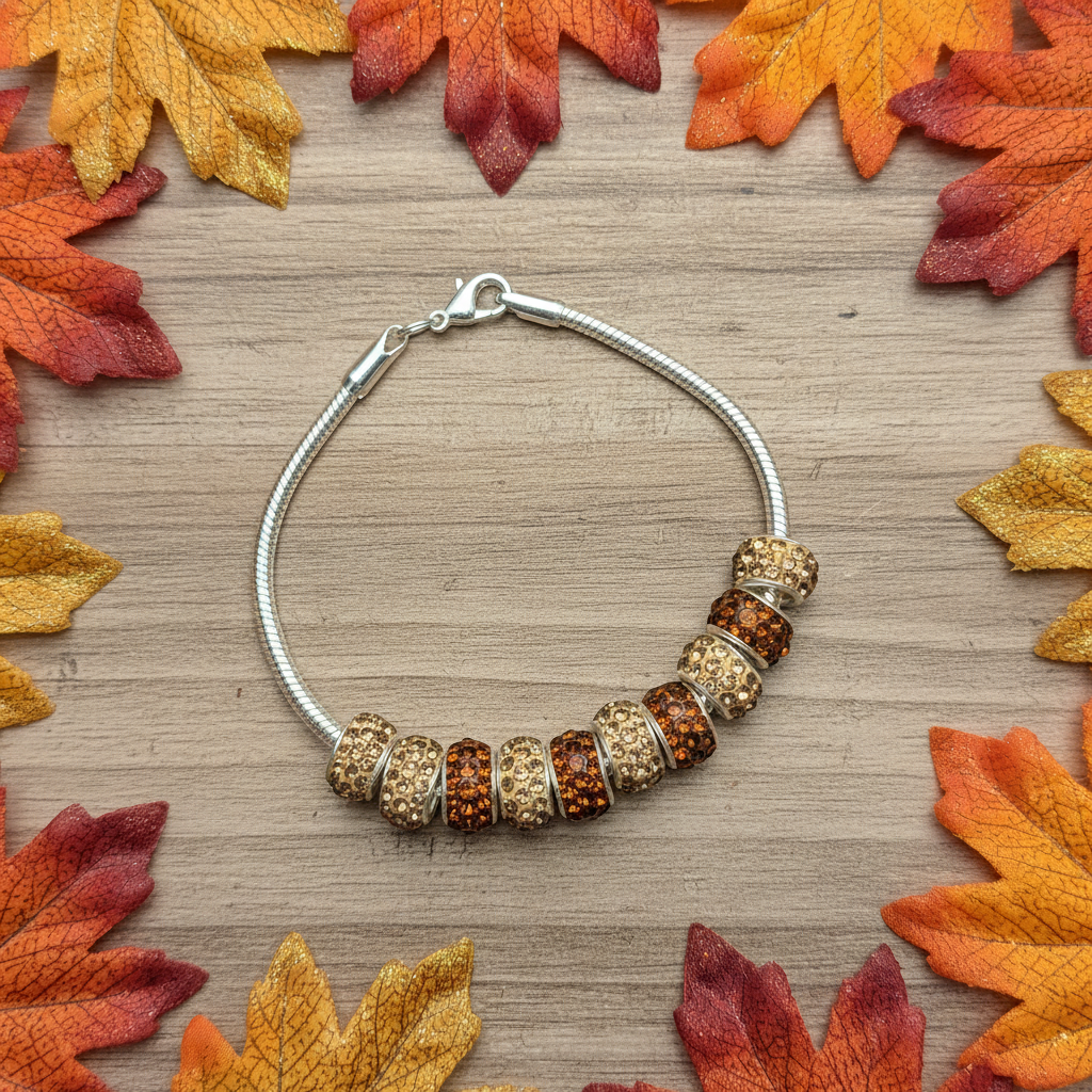 Amber gold bracelet
