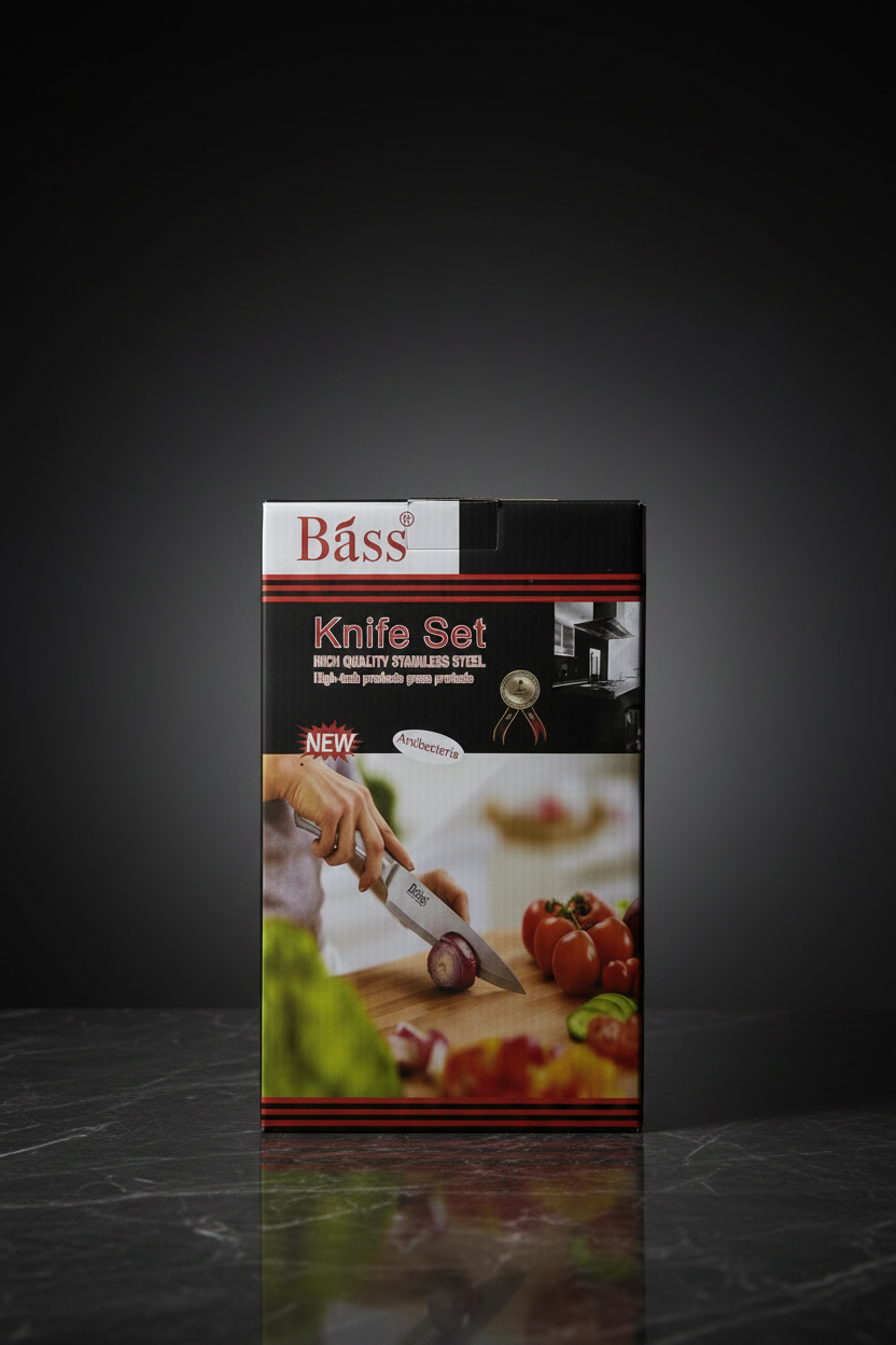 Bass Knife Set Box Dark Studio