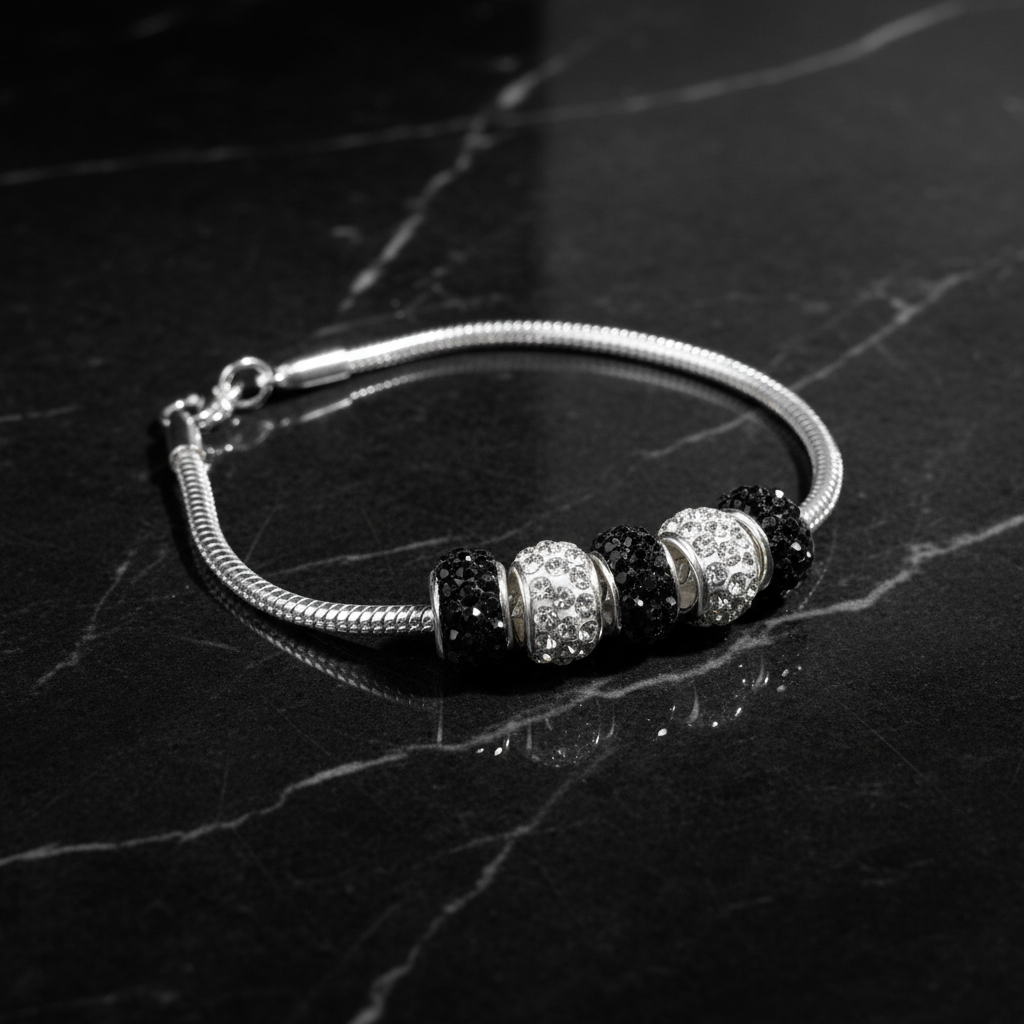 Black white bracelet