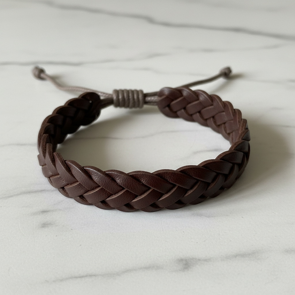 Dark Brown Flat Braid - Product Shot