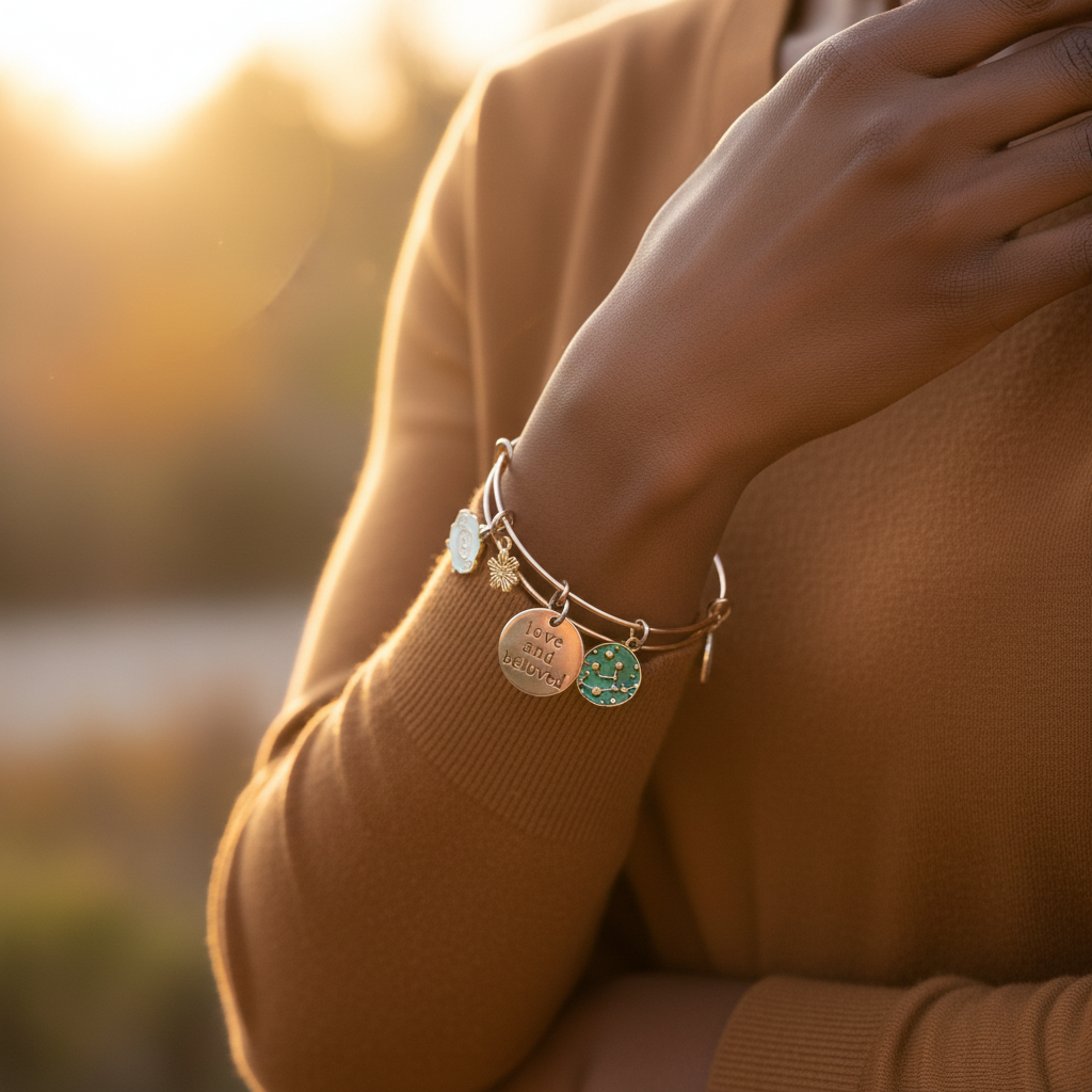 Dark brown skin golden hour