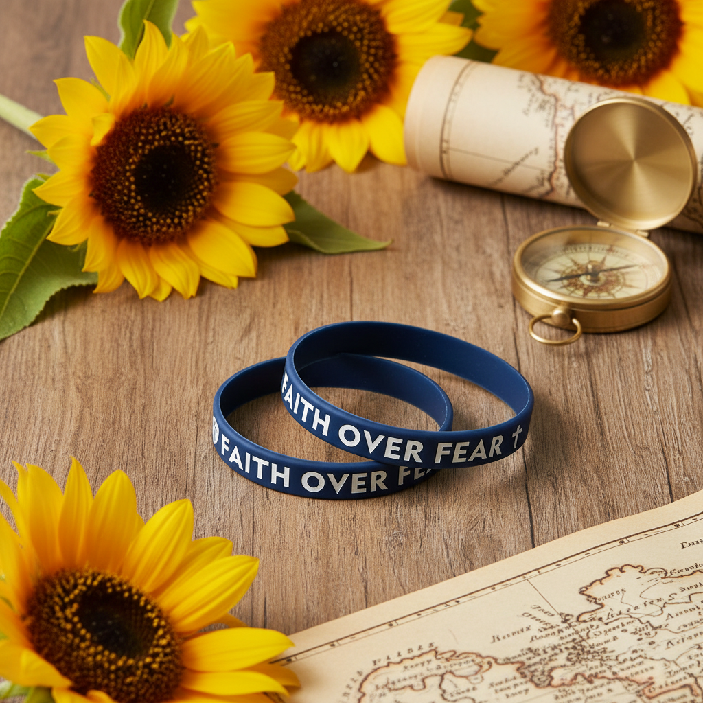 Faith Over Fear - Rustic Wood