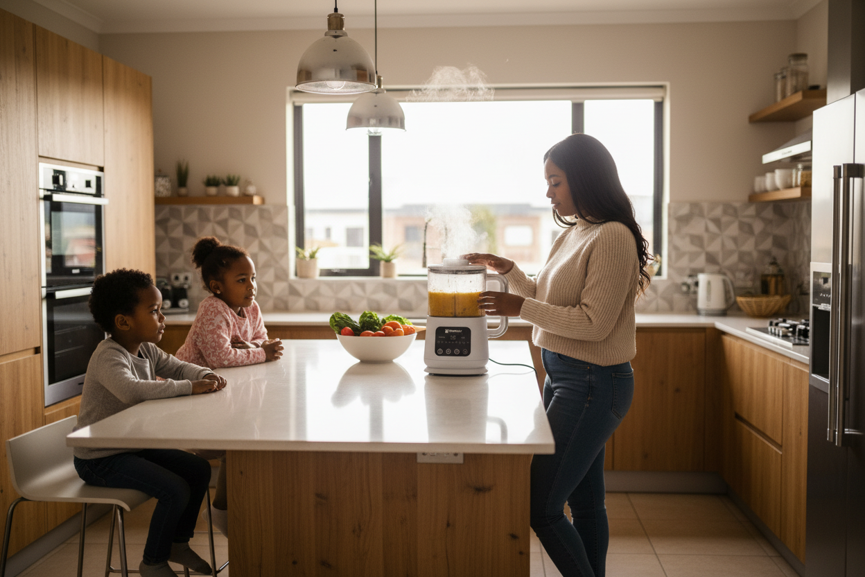 Family Using HM-8881 Soup