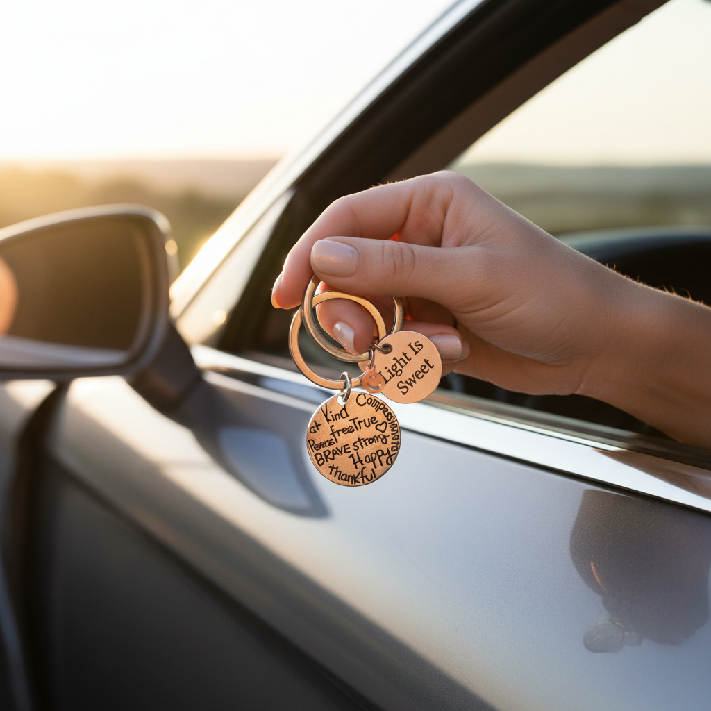 Golden Hour Keychain Lifestyle