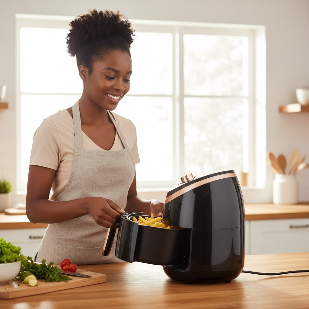 Hoffmans - Woman Using Air Fryer