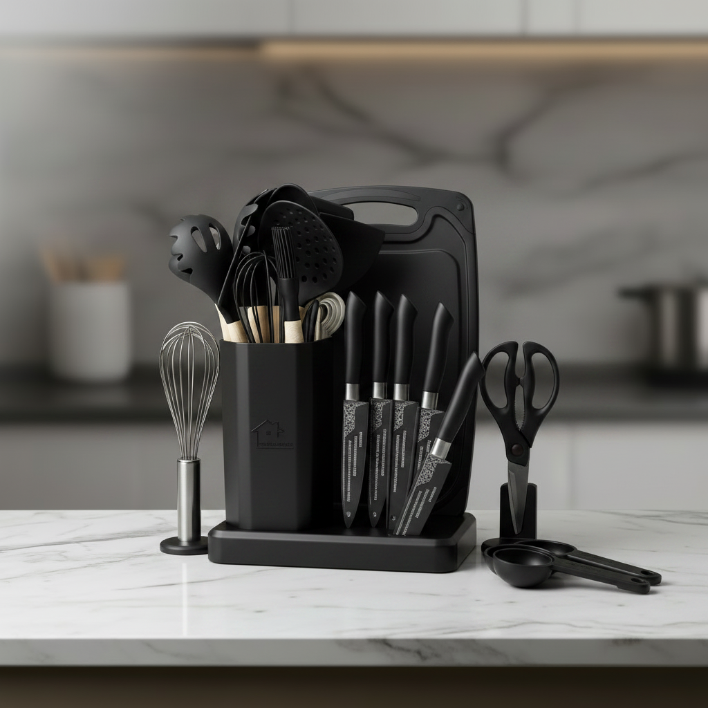 Kitchenware Set in Black