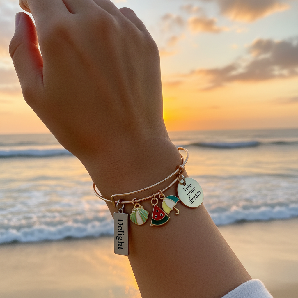 Olive skin sunset
