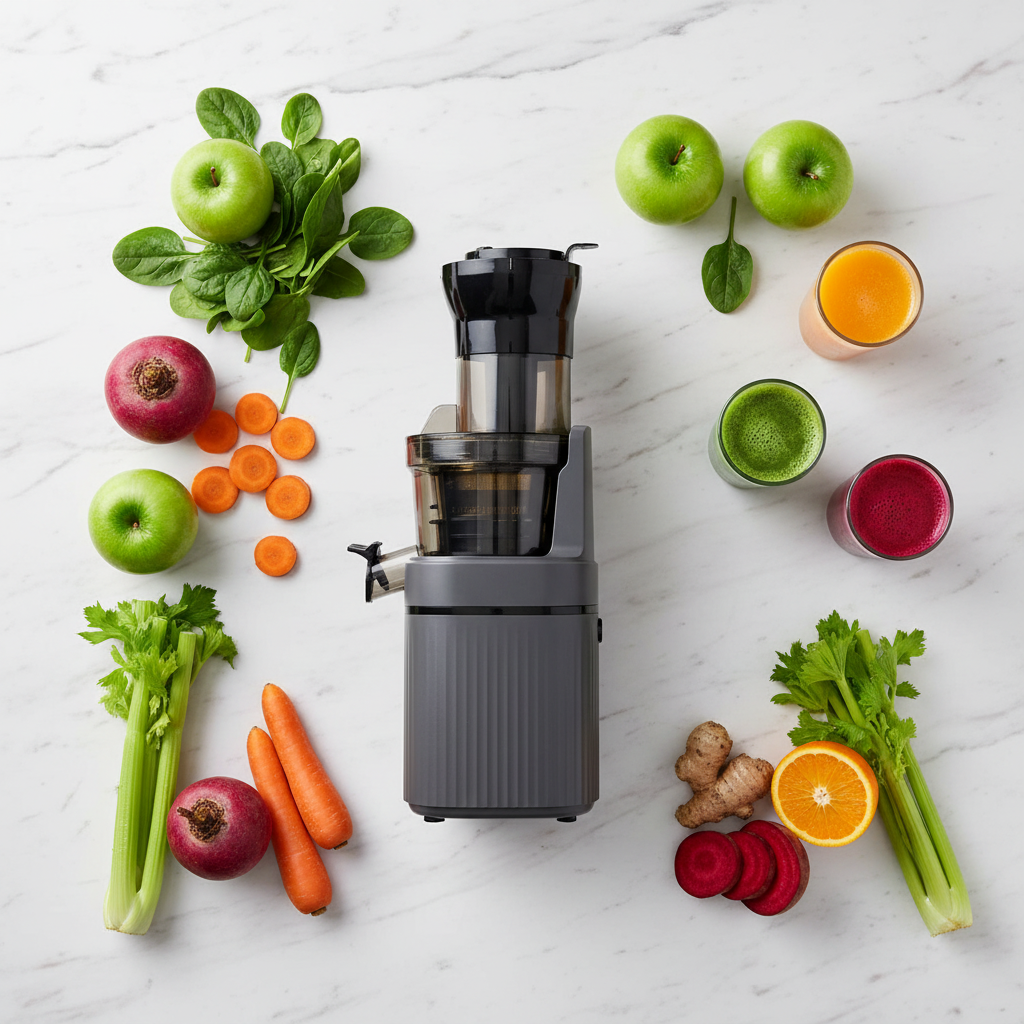 QC-338 flat lay with colorful juices