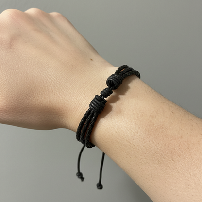 Triple Black Braid - Worn Shot
