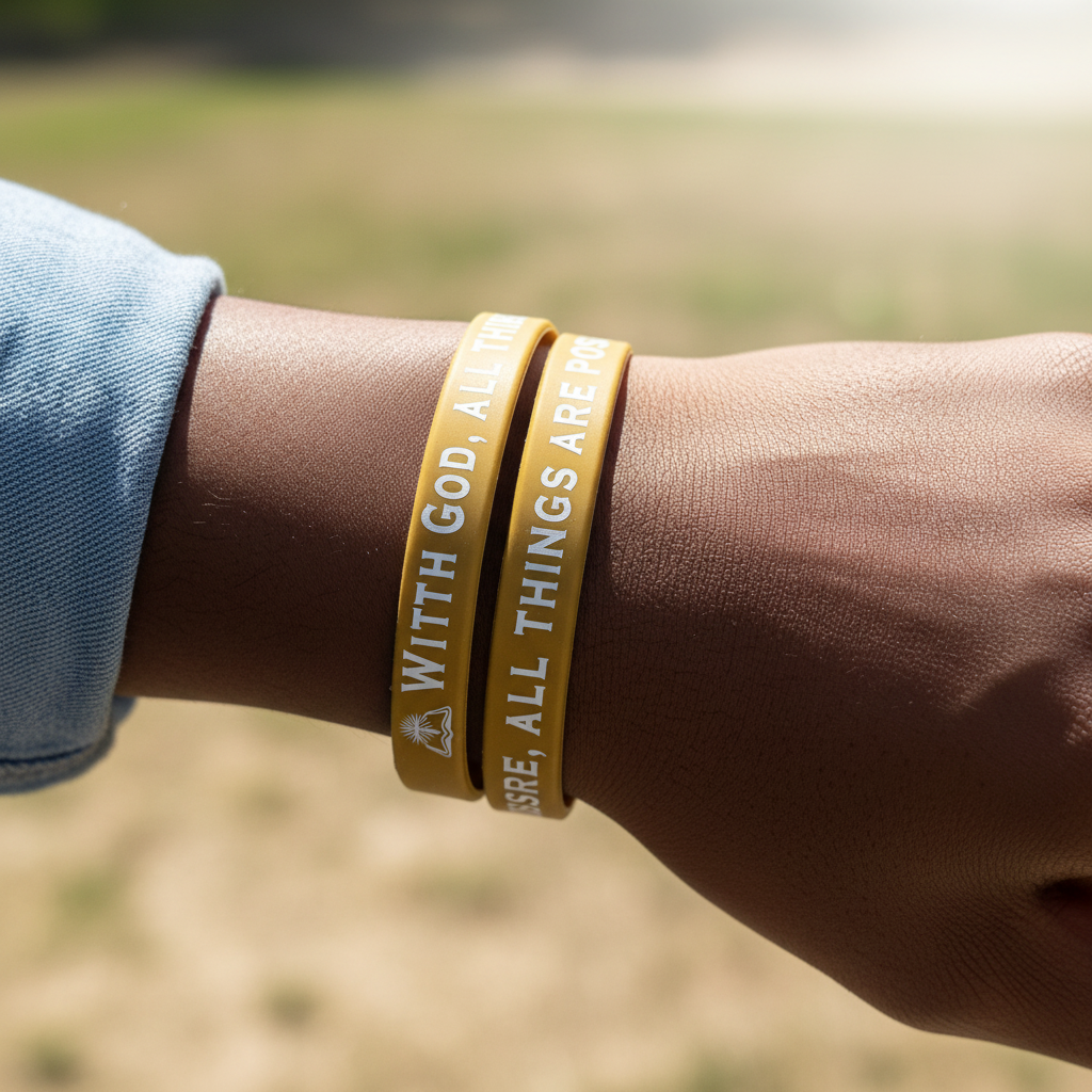 Two Gold Bracelets - Dark Skin Worn Shot