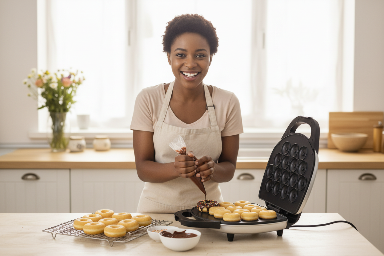 Woman Decorating Donuts HM-3010