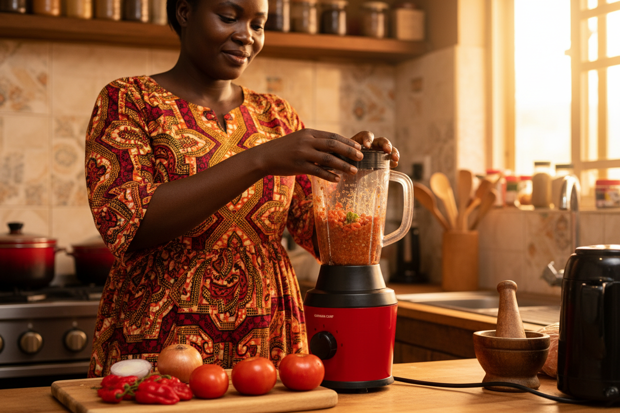 Woman grinding pepper