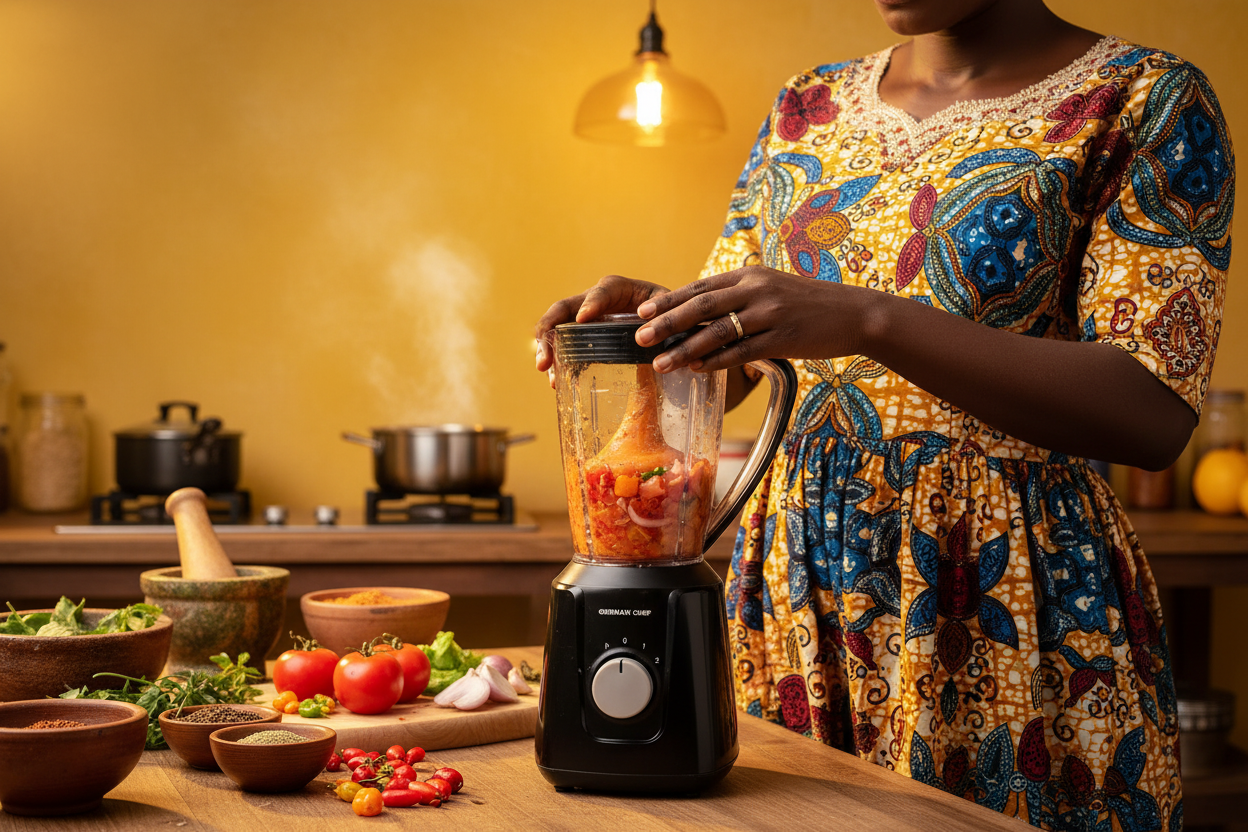 Woman grinding pepper