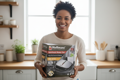 Woman with HM-3013 Box