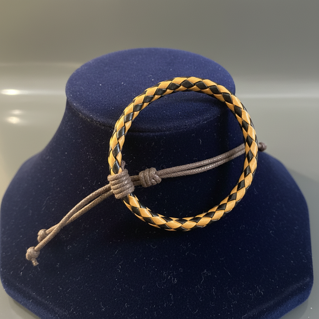 Yellow Black Braid - Product Shot